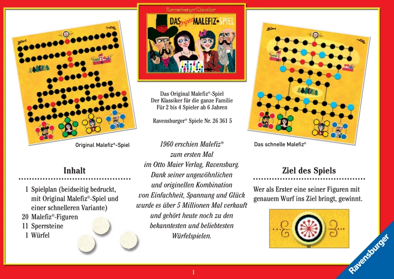 Malefiz - Das klassische Würfel- und Brettspiel für die ganze Familie