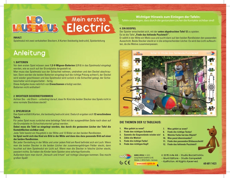 Mein erstes Electric - LEO Lausemaus Spielanleitung