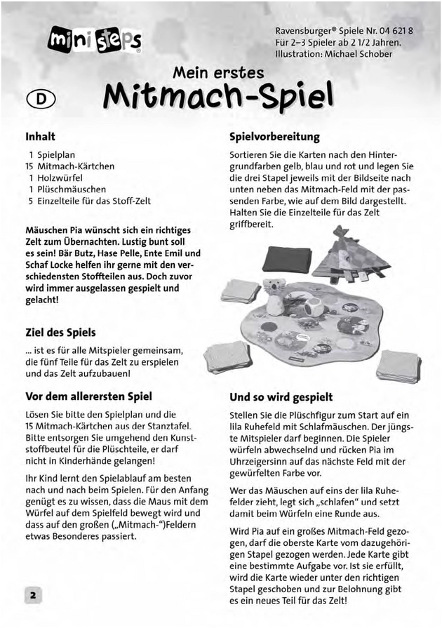 Mein erstes Mitmach-Spiel von Ravensburger - Ein kreatives Kinderspiel