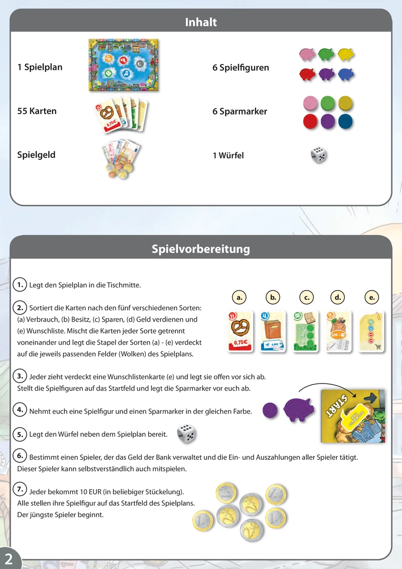 Mein Taschengeld - Spielanleitung und Regeln