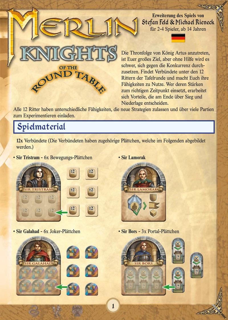 Merlin - Knights of the Round Table: Erweiterung für strategische Spieler