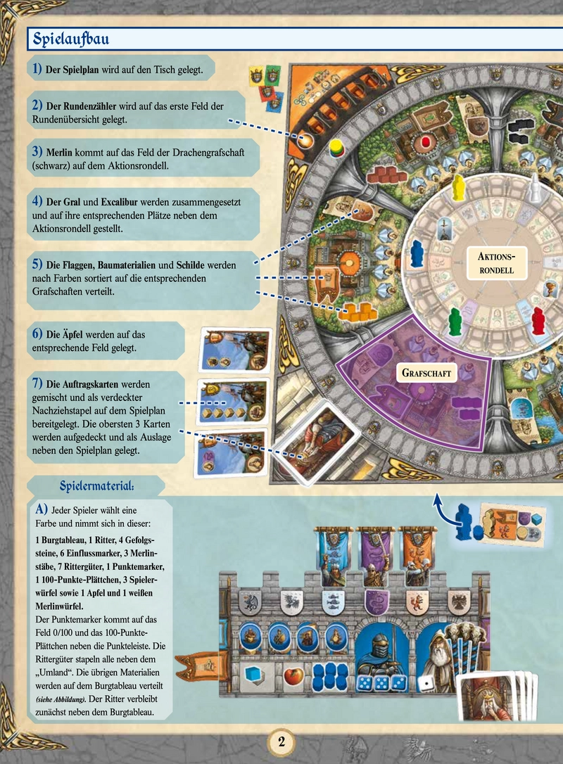 Merlin - Ein Strategie-Brettspiel für Ritter der Tafelrunde