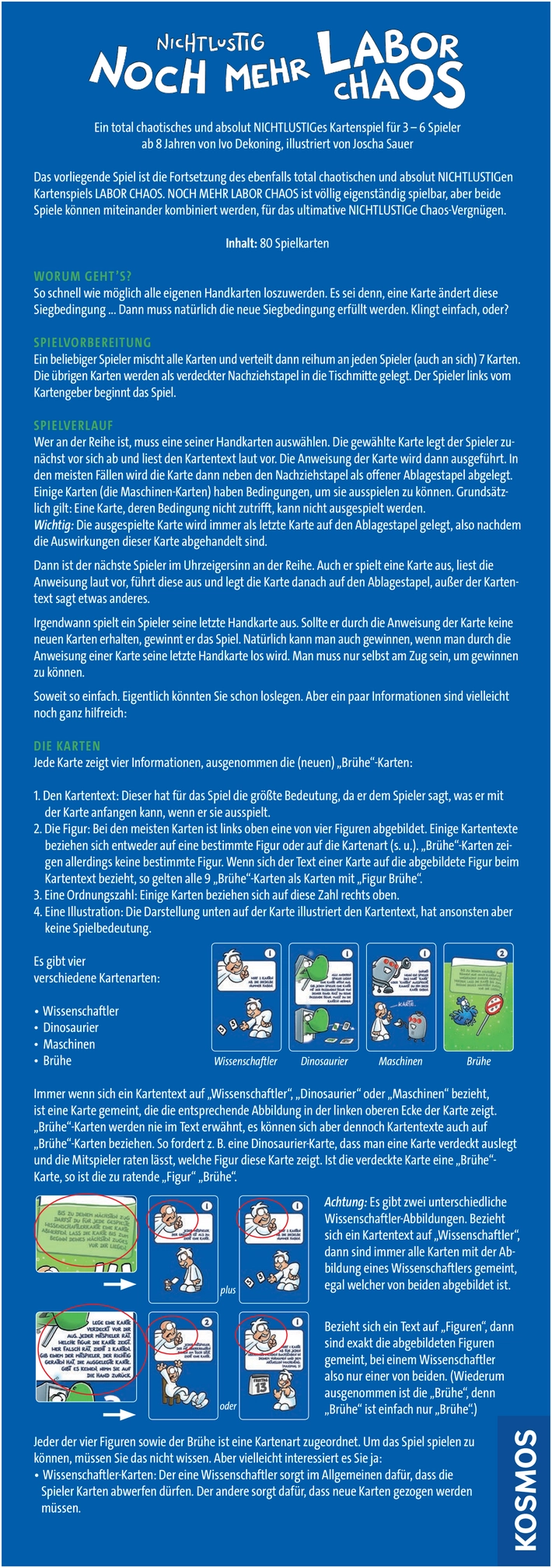 Noch mehr Labor Chaos - Das chaotische Kartenspiel