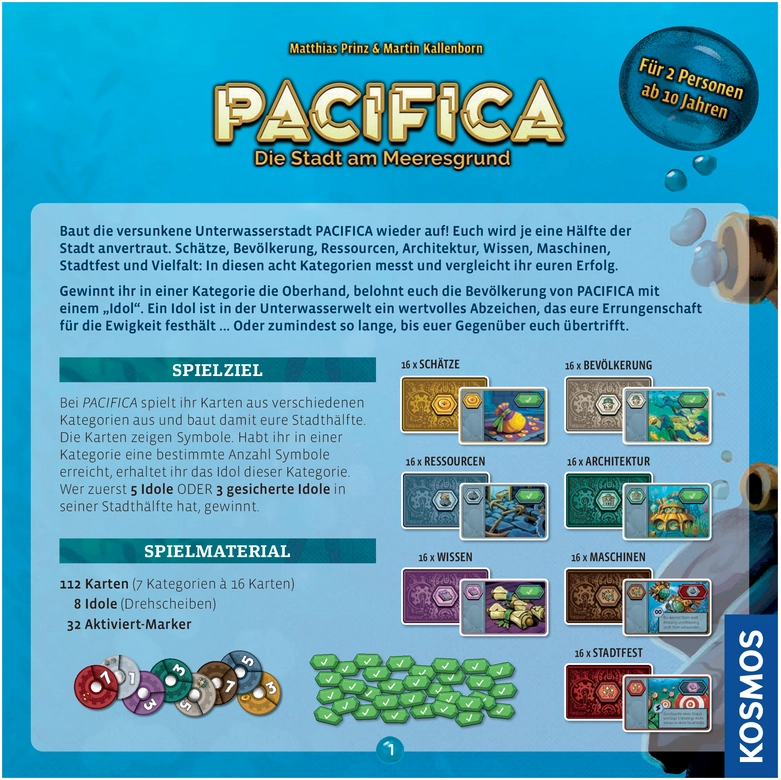 Pacifica - Die Stadt am Meeresgrund: Spielanleitung und Regeln