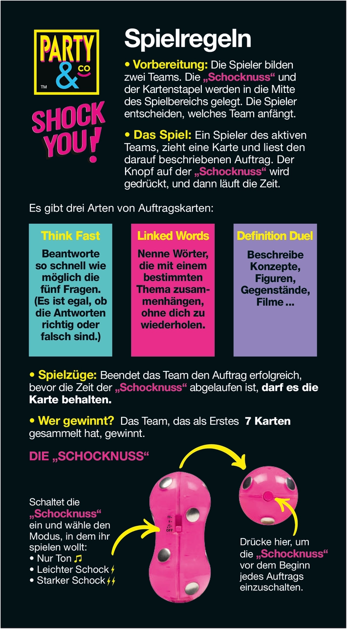 Party & Co Shock You! - Spielanleitung und Regeln