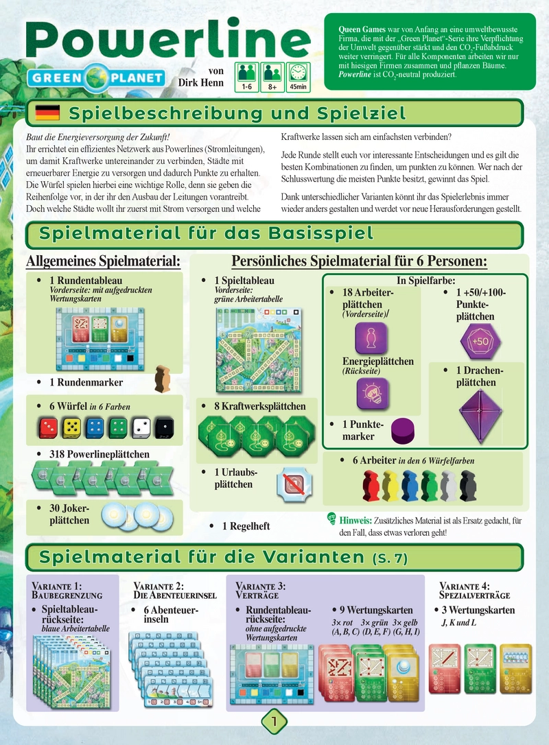 Powerline - Strategisches Brettspiel für 1-6 Spieler
