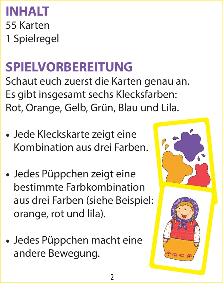 Püppchen KunterBUNT - Ein spannendes Lernspiel für Kinder
