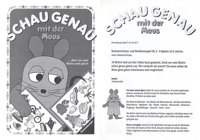 Schau Genau mit der Maus - Konzentrations- und Reaktionsspiel für Kinder