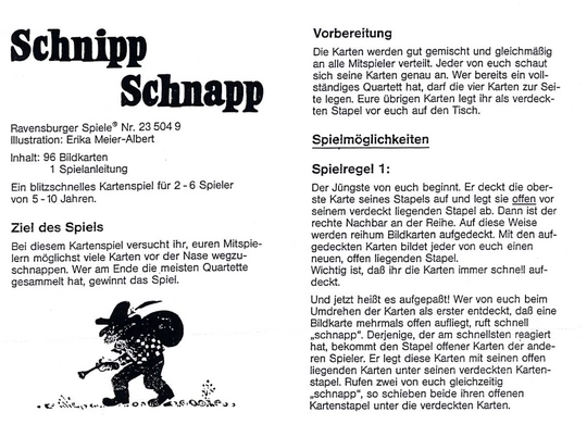 Schnipp Schnapp - Kartenspiel für Kinder