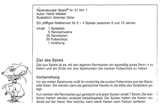 Schweinsgalopp - Ein spannendes Wettrennen für Kinder