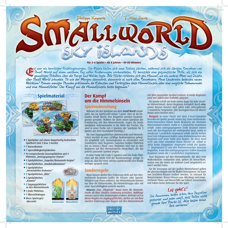 Small World: Sky Islands - Das Strategiespiel um die Himmelsinseln