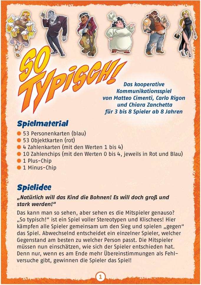 So typisch! - Das kommunikative Partyspiel über Stereotypen
