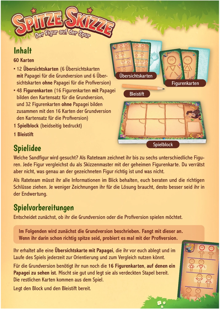 Spitze Skizze - Kreatives Ratespiel für die ganze Familie