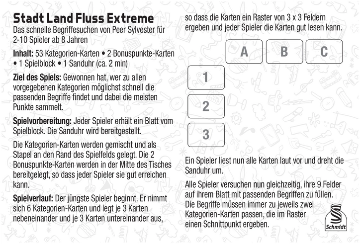 Stadt Land Fluss Extreme - Schnelles Ratespiel für die ganze Familie