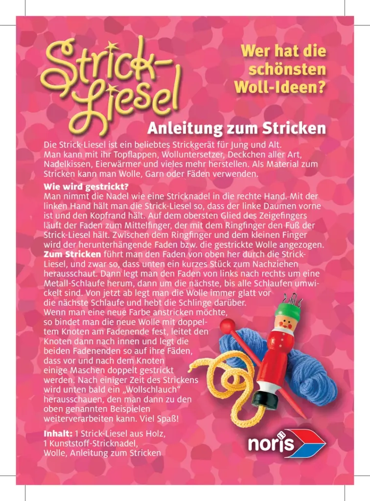 Anleitung zur Strick-Liesel für kreative Strickprojekte