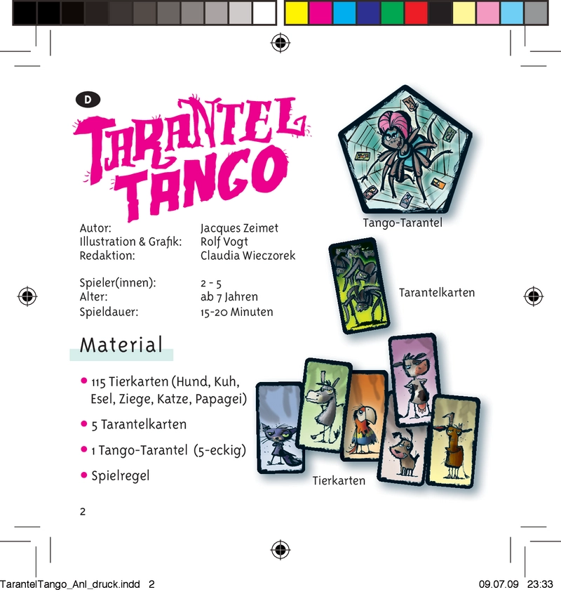Tarantel Tango - Schnelles Kartenspiel für Kinder
