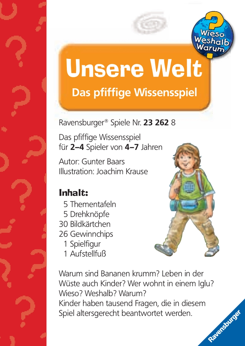 Unsere Welt - Das pfiffige Wissensspiel für Kinder